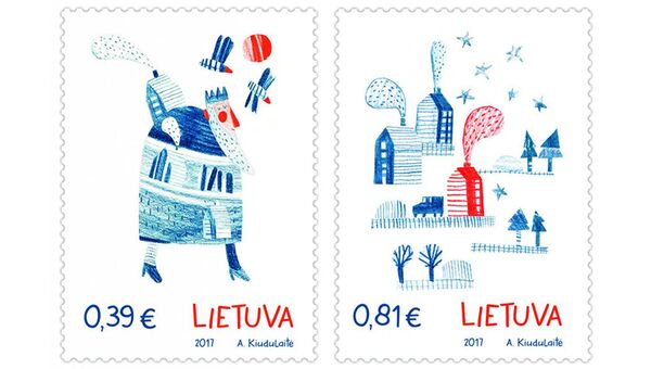 Праздничные рождественские почтовые марки с ароматом имбирного печенья в отделениях Почты Литвы. 25 ноября 2017