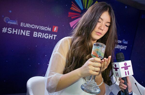 Российская певица Полина Богусевич, победившая в финале конкурса Детское Евровидение - 2017 в Тбилиси. 26 ноября 2017