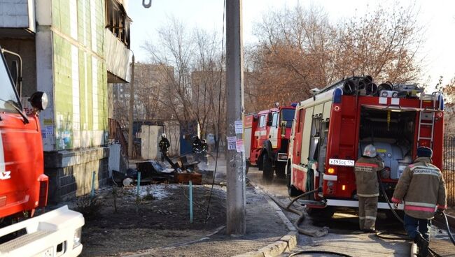 Пожар в Челябинске. 27 ноября 2017