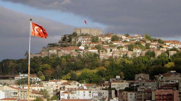 Флаг Турции в Анкаре