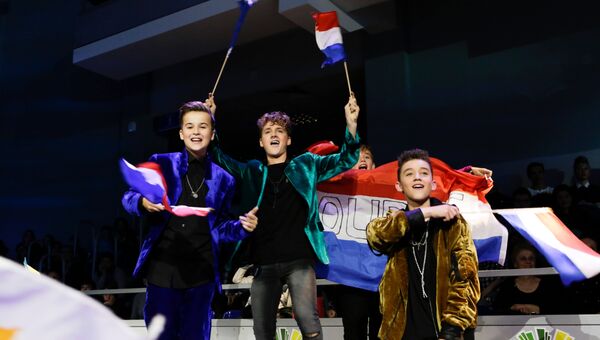 Болельщики во время финала конкурса Детское Евровидение - 2017 в Тбилиси. 26 ноября 2017