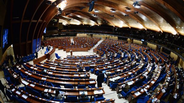 Зал заседаний Парламентской ассамблеи Совета Европы. Архивное фото