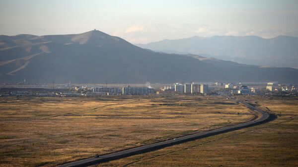 Вид на город Кызыл в Республике Тыва