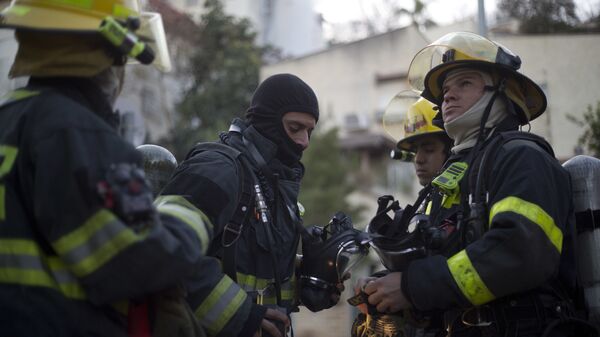 Израильские пожарные в Хайфе