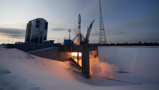 Старт ракеты-носителя Союз-2.1б с космическим аппаратом Метеор . Архивное фото