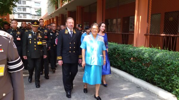  Принцесса Таиланда Маха Чакри Сириндон во время визита в посольство РФ. 29 ноября 2017
