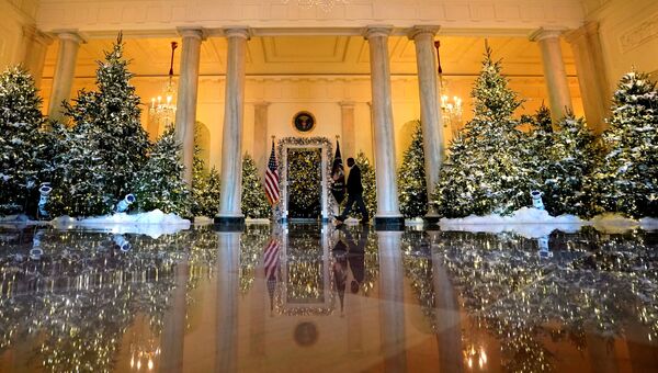 Рождественские и новогодние украшения в Белом доме