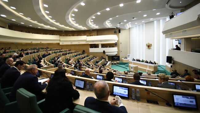 Заседание Совета Федерации РФ. Архивное фото