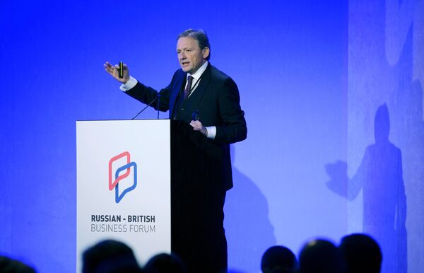 Борис Титов выступает на Российско-британском бизнес-форуме в Лондоне Борис Титов выступает на Российско-британском бизнес-форуме в Лондоне