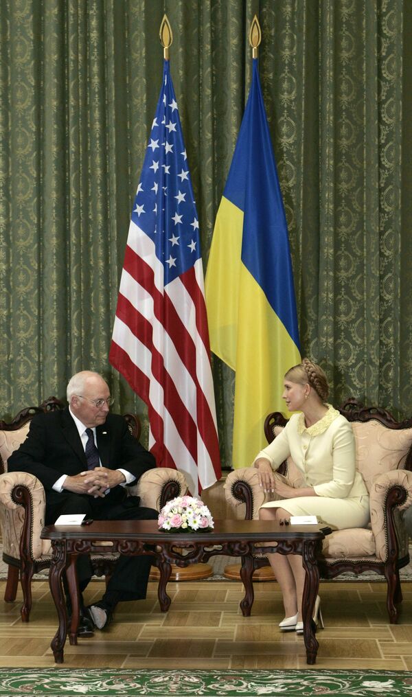 Дик Чейни и Юлия Тимошенко на встрече в Киеве