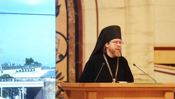 Епископ Егорьевский Тихон (Шевкунов) на заседании Архиерейского собора РПЦ