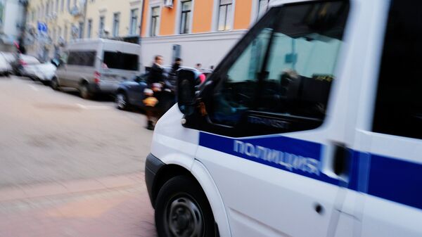 Автомобиль полиции на улице Москвы