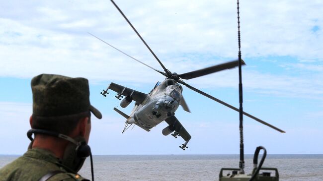 Военнослужащий морской пехоты береговых войск ВМФ. Архивное фото