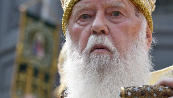 Глава Украинской православной церкви Киевского патриархата патриарх Филарет. Архивное фото