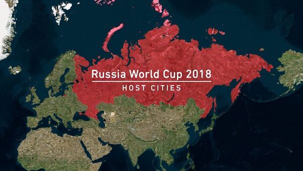 Стоп-кадр из видеоанонса BBC Sport к чемпионату мира по футболу — 2018