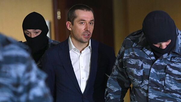 Рассмотрение ходатайства следствия о продлении срока ареста Дмитрию Захарченко в Пресненском суде города Москвы