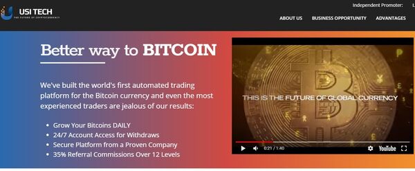 Платформа для инвестиций в биткоин USI Tech Платформа для инвестиций в биткоин USI Tech