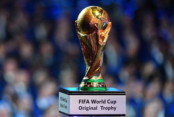 Кубок чемпионата мира по футболу на официальной жеребьевке чемпионата мира по футболу 2018