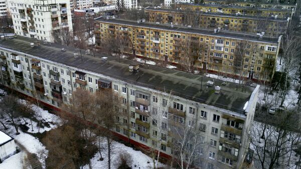 Жилые дома в районе Кузьминки в Москве