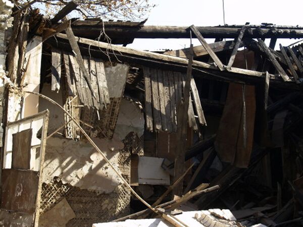 Обрушение стены двухэтажного жилого дома в Саратове