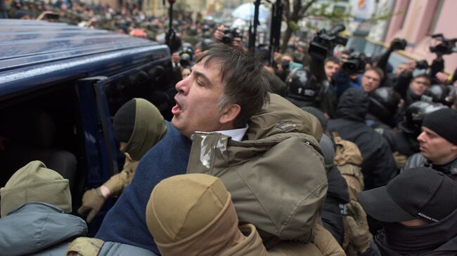 Задержание Михаила Саакашвили в Киеве. 5 декабря 2017