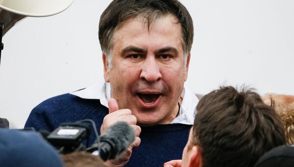 Михаил Саакашвили после освобождения в Киеве