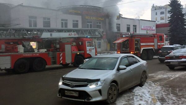 Пожар в подмосковном Раменском. 8 декабря 2017