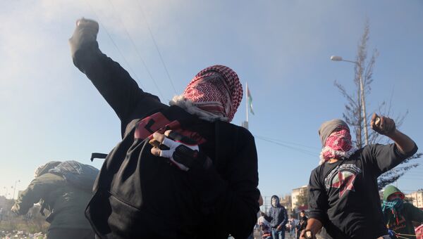 Участники протестов в Палестине. Архивное фото