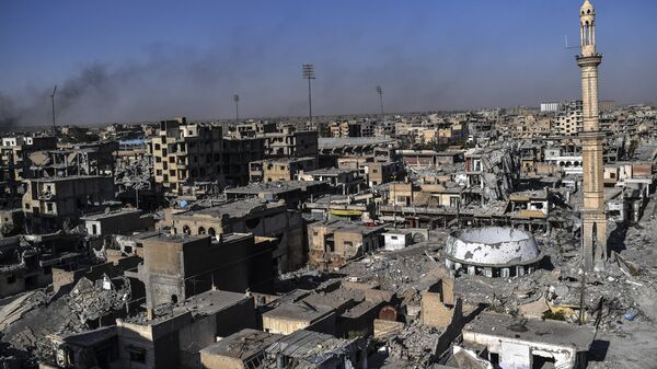 Панорама Ракки, Сирия. Октябрь 2017