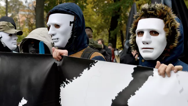 Акции националистов в Киеве. Архивное фото