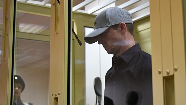 Игорь Сосновский во время оглашения приговора в Московском областном суде. 11 декабря 2017