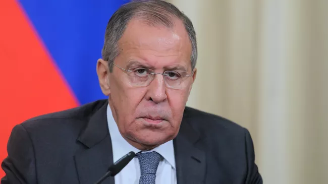 Министр иностранных дел РФ Сергей Лавров во время встречи в Доме приемов МИД России. 12 декабря 2017
