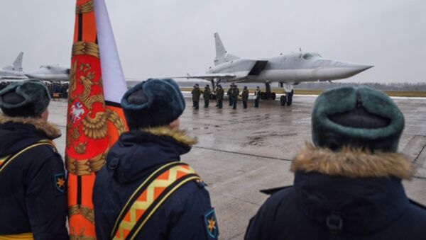 В Калужскую область прибыли самолеты Ту-22М3, участвовавшие в нанесении авиаударов по террористам в Сирии. 12 декабря 2017