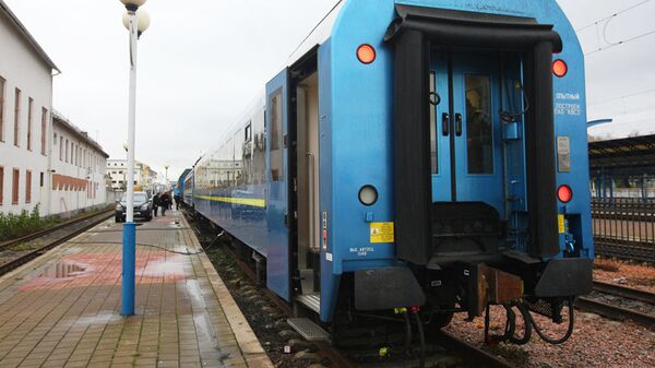 Поезд, который ОАО Укрзализныця запустила по маршруту Киев-Вена