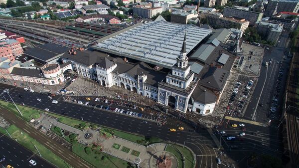 Казанский вокзал на Комсомольской площади в Москве. Архивное фото