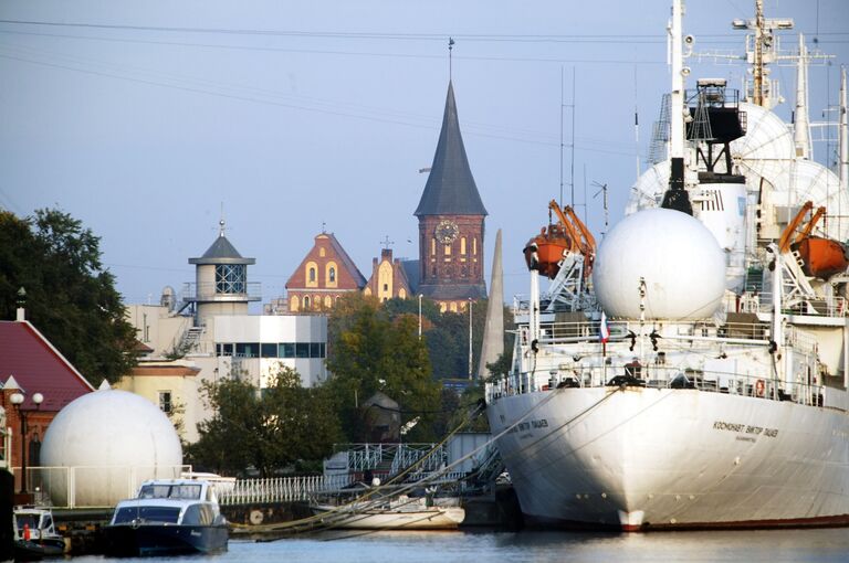 Судно космической связи Космонавт Виктор Пацаев в Музее мирового океана в Калининграде