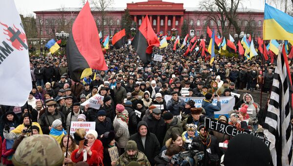 Участники митинга в Киеве. Архивное фото