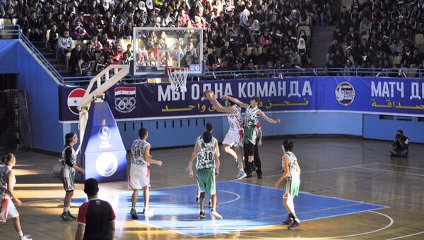 Матч дружбы между звездами баскетбола России и Сирии в Дамаске