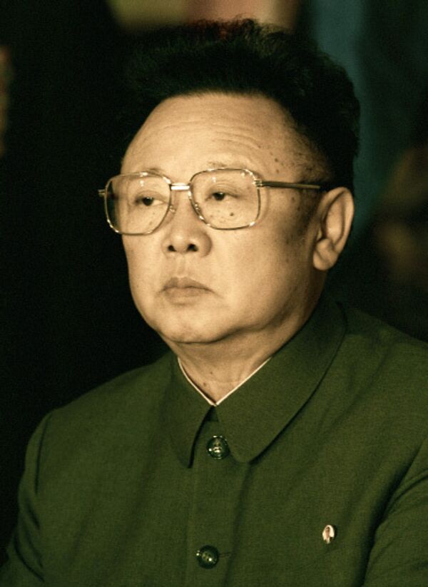 Руководитель Корейской Народно-Демократической республики Ким Чен Ир. Архив