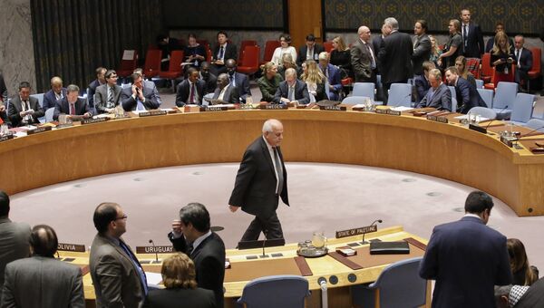 На заседании Совета Безопасности ООН. Архивное фото