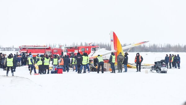 Последствия крушения самолета в Нарьян-Маре. 19 декабря 2017