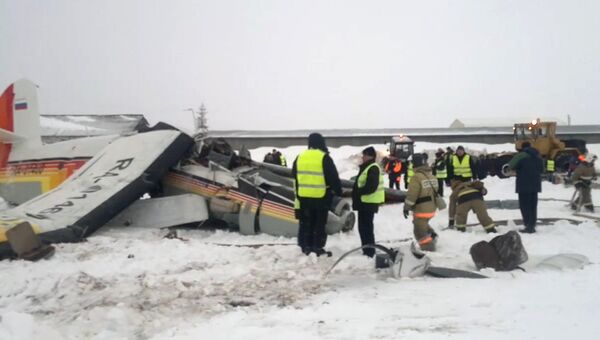 Ликвидация последствий падения самолёта Ан-2 в аэропорту Нарьян-Мара. 19 декабря 2017