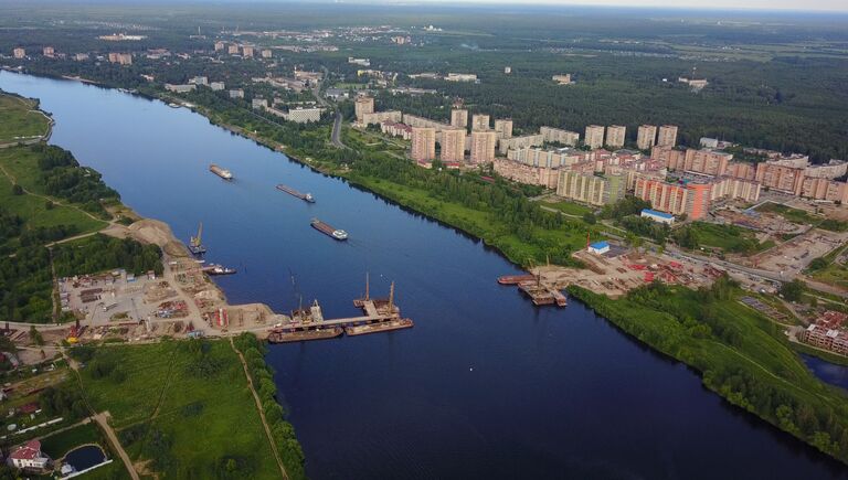 Дубна, Московская область, мост через Волгу