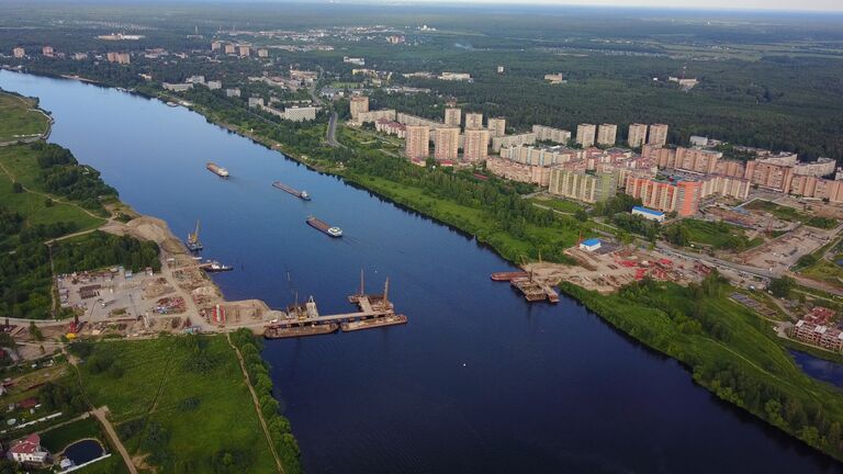 Дубна, Московская область, мост через Волгу