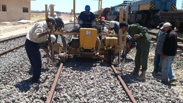 Работы на железной дороге в Сирии. Архивное фото