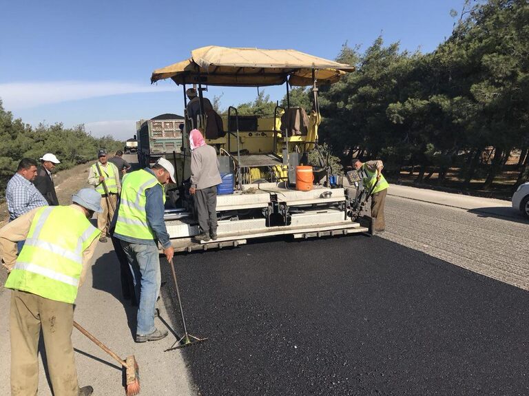 Укладка асфальта в Сирии