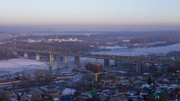 Затонский мост через реку Белая в Уфе