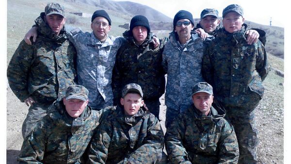 Грузинские солдаты с американскими инструкторами во время обучения в горах