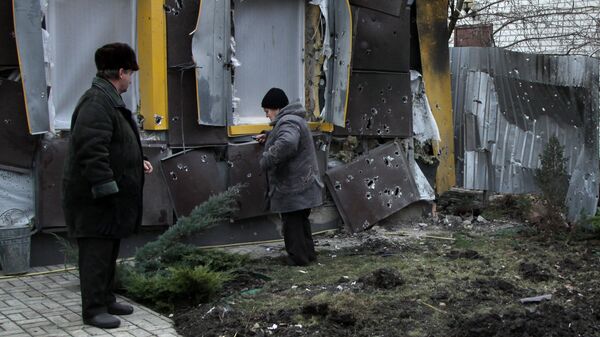 Последствия обстрела в городе Ясиноватая. 21 декабря 2017 Последствия обстрела в городе Ясиноватая. 21 декабря 2017