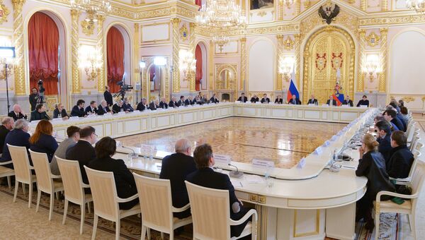 Президент РФ Владимир Путин проводит заседание Совета по культуре и искусству. 21 декабря 2017